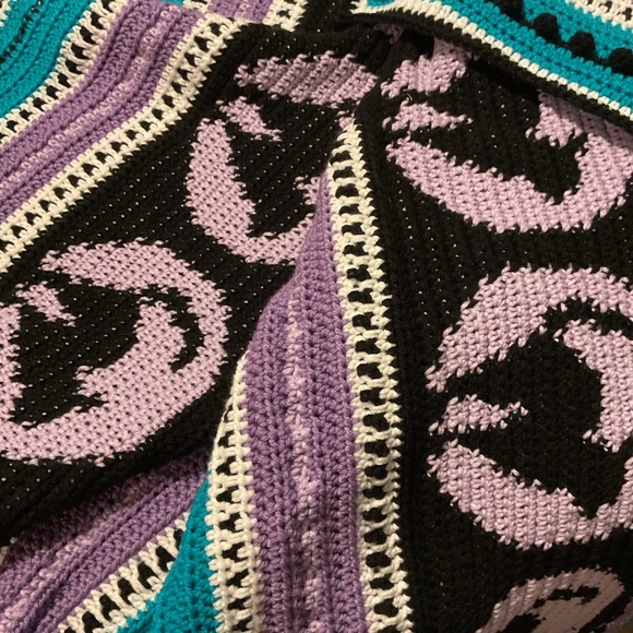 Handmade Halloween Crochet Blanket - Picture 3 of 4